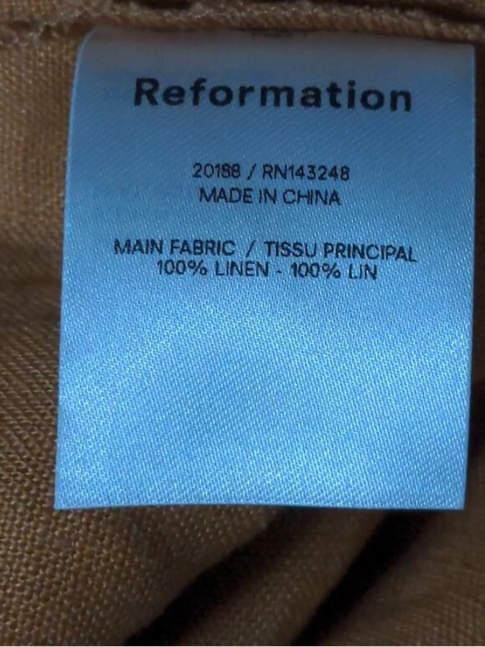 Reformation excellent no